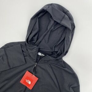 NEW The North Face Achilles Hoodie Womens Large Black 1/2 Zip Performance Active